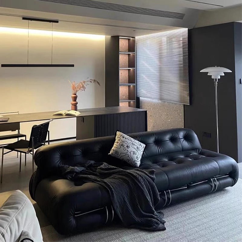 Vintage-style large sofa Soriana Hippo Steel Teeth living room small apartment design French single sofa chair set