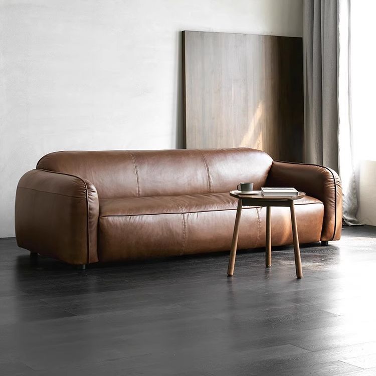 Sofa for small apartments, designer Nordic minimalist easy-care sofa with a light retro feel, waterproof, modern light luxury furniture.