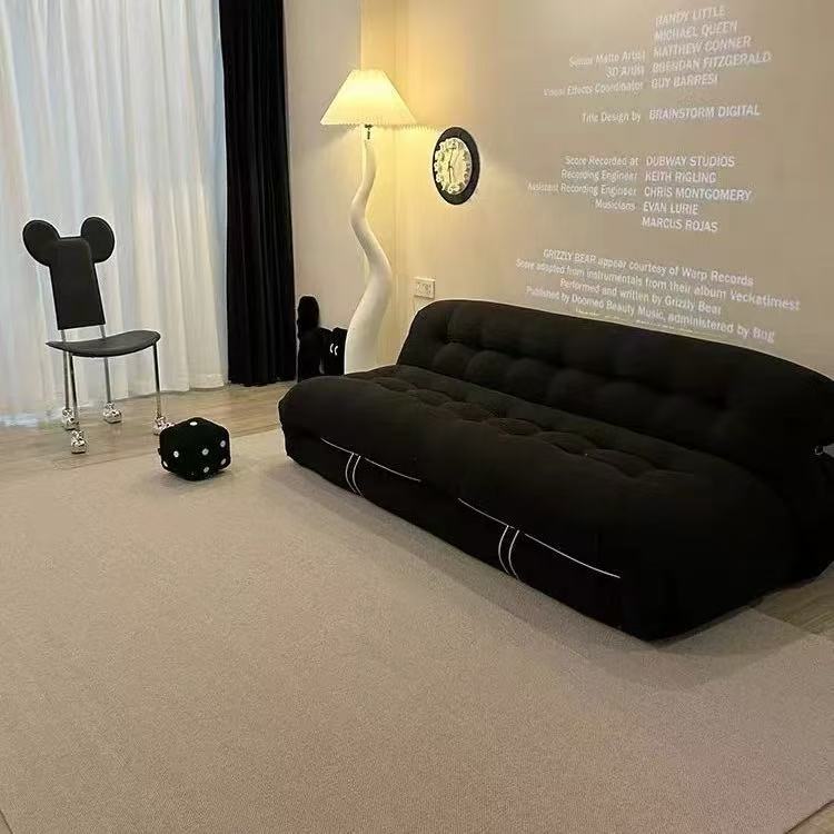 Nordic creative designer Hippo sofa retro steel teeth casual beanbag chair new minimalist single sofa chair