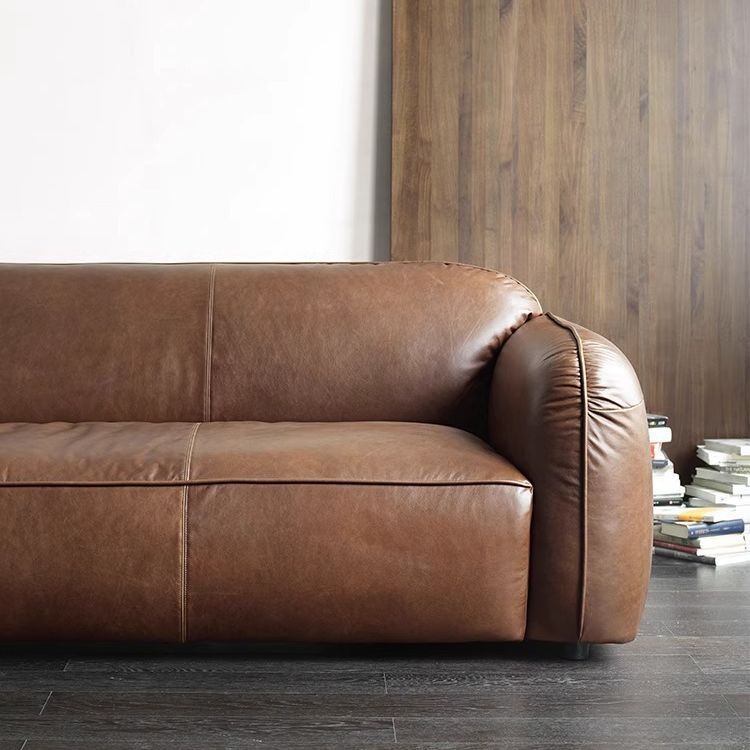 Sofa for small apartments, designer Nordic minimalist easy-care sofa with a light retro feel, waterproof, modern light luxury furniture.