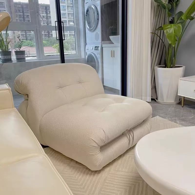 Vintage-style large sofa Soriana Hippo Steel Teeth living room small apartment design French single sofa chair set