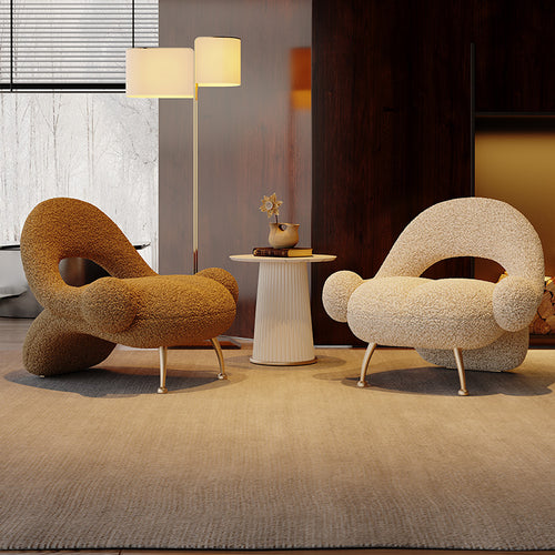 Designer sofa chair, suitable for living room, small apartment, balcony, Italian style, single chair, beauty salon, homestay, hotel reception chair